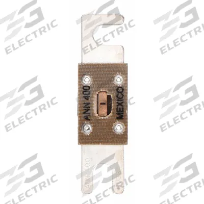 BUSSMANN Forklift Limiter Fuse: ANN Series, Bolt-On, Very-Fast-Acting, 400 A, 80 V DC - Very Fast-Acting Bolt-On Fuses