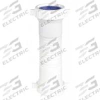 APPROVED VENDOR Flexible Coupler: Plastic, White, 1 1/2 in_1 1/4 in Nominal Pipe Size, Slip (MPN 1PPC9). Key specifications — Includes: Washers; Brand: APPROVED VENDOR; Material: Plastic; Connection Type: Slip.
