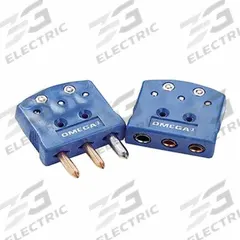 OMEGA Temperature Probe Connectors & Adapters: Plug, For Type U Thermocouple Type, Std Plug, 3 Pins (MPN OTP-U-M). Key specifications — attr1432251: No Clamp Included; attr1432252: No Write-On Window Included; attr1432255: Round; attr1276097: Plug; attr1276100: Copper; attr1276082: Standard Plug; attr1276092: OMEGA; attr1276087: White.