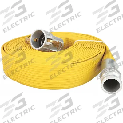 APPROVED VENDOR Water Discharge Hose: 3 in Hose Inside Dia., 50 ft Hose Lg, 250 psi - PVC/Nitrile Water Discharge Hose Assemblies with Synthetic Yarn Reinforcement