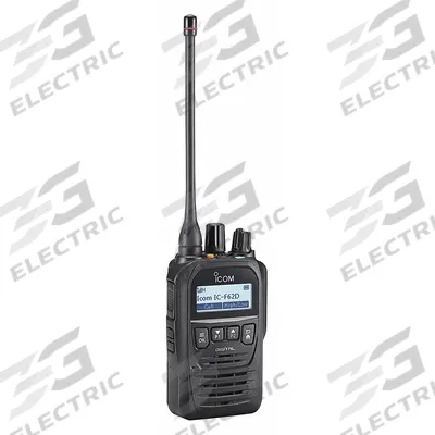ICOM Handheld Two Way Radio: F62D Series, UHF, Analog and Digital, NXDN, 5 W - UHF Business Radios