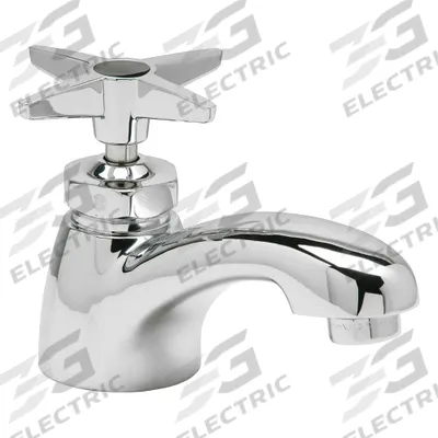 ZURN Low Arc Bathroom Faucet: AquaSpec, Brass, Chrome Finish, 0.5 gpm Flow Rate - Single-Post Handle Bathroom Faucets