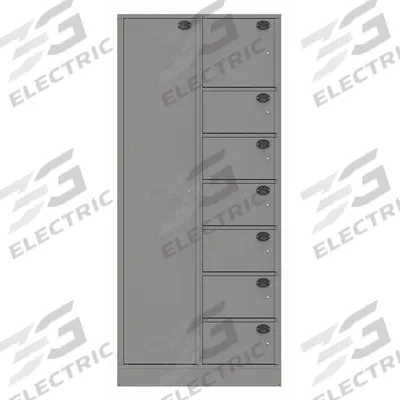 SENTINEL Law Enforcement Evidence Locker: Non-Pass-Through Backing, Slam Latch, 8 Compartments - Standard Evidence Storage Lockers