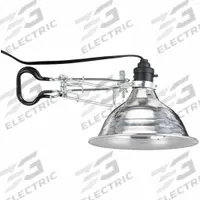 APPROVED VENDOR Temporary Job Site Light: Bulb Dependent, Corded, Clamp, 12 ft Power Cord Lg, 1-15P (MPN 2V647). Key specifications — attr564191: Aluminum; attr564187: No; attr564159: APPROVED VENDOR; attr564166: 18 AWG; attr564190: Clamp; attr564196: Bulb Dependent; attr564206: 1-15P; attr564211: 120V AC.