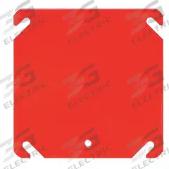 RACO Electrical Box Cover: 2 Gangs, Blank, For Square Box Shape, Steel, 5.5 cu in Capacity (MPN 911-8). Key specifications — Brand: RACO; For Box Shape: Square; Material: Steel; Cover Design: Blank.