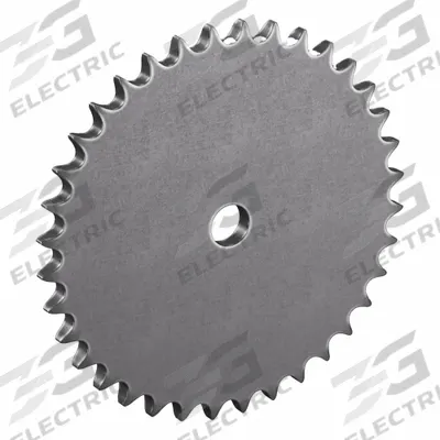 TRITAN Roller Chain Sprocket: No Hub, For Single Strands, 40, 36 Teeth, 5.737 in Pitch Dia - Size 40 Plain-Bore Roller Chain Sprockets