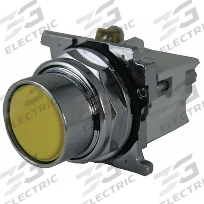 EATON Flush Push Button Operator: Non-Illuminated, Flush Profile, Metallic, 30 mm - Flush-Mount Push Buttons