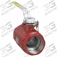 SHARPE Manual Two-Way Ball Valve: 4 in, Ductile Iron, Straight, FNPT x FNPT, Std Port Ball Port (MPN 4353014920). Key specifications — Brand: SHARPE; Handle: Locking Lever.