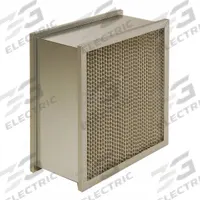 KOCH Rigid Cell Air Filter: 24 in x 24 in x 12 in, Fiberglass, Double Header (MPN 110-720-001). Key specifications — Brand: KOCH; Gasket Location: None; Frame or Header Material: Galvanized Steel; Media Material: Fiberglass.
