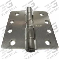 BEST Butt Hinge: Steel, Full Mortise, 2 in Leaf Wd (MPN RDF1791/4R4X4SWDRHINGE15STL). Key specifications — Removable Pin: Yes; Bearing Type: Plain; Material: Steel.