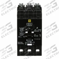 SQUARE D Miniature Circuit Breaker: 110 A, 277/480V AC, Three Phase, 18kA at 277/480V AC, 3 Poles (MPN EDB34110). Key specifications — Phase: Three; Amps: 110 A; AC Voltage Rating: 277/480V AC; Max. AIR Rating: 18kA at 277/480V AC; For Use With: Square D NF Panelboards; Brand: SQUARE D.