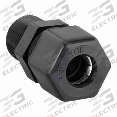 PARKER Compression Fitting Adapter: 1/4 in OD x 1/4 in Pipe Size, Compression x MNPTF - Polypropylene Compression Tube Fittings