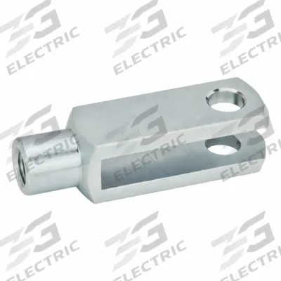 JW WINCO Clevis Rod Ends: Steel, Blue Passivated Zinc Plated, M16x1.5 Tap Size - General Purpose Steel Clevis Fork Heads
