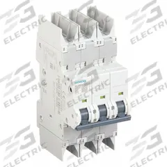 SIEMENS IEC Miniature Circuit Breaker: 40 A Amps, 125V DC, 10kA at 277/480V AC, Screw Clamp, C (MPN 5SJ43407HG42). Key specifications — DC Voltage Rating: 125V DC; Max. AIR Rating: 10kA at 277/480V AC; Terminal Connection: Screw Clamp; Brand: SIEMENS.