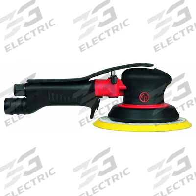 CHICAGO PNEUMATIC Air Orbital Sander: 6 in Disc, Hook and Loop, 3/16 in Orbit, Non-Vacuum - Non-Vacuum Random Orbital Sanders