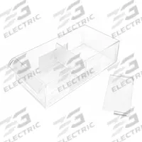 WESTWARD Divider: 3 3/8 in Overall Wd, 3/8 in Overall Dp, 1 5/16 in Overall Ht, Polystyrene, Clear (MPN 31TT97). Key specifications — Color: Clear; Brand: WESTWARD; Product Type: Drawer Divider; Material: Polystyrene.