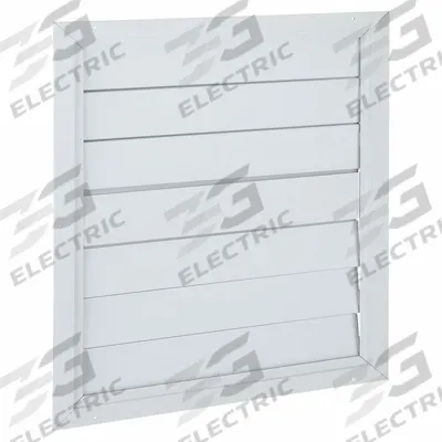 Dayton 26"H 32"W Aluminum Ceiling Fan Damper: For 24 in Fan, Single Panel, 26 in H - Ceiling/Roof-Mount Backdraft Dampers