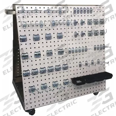 TRITON PRODUCTS A-Frame Pegboard Truck Kit: Square, 3/8 in Peg Holes - A-Frame Mobile Pegboard Rack Kits