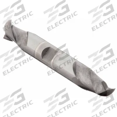CLEVELAND Square End Mill: Cobalt, TiCN Coated, Double End, 2 Flute, 5/16" Mill Dia - Double-End Cobalt Square End Mills