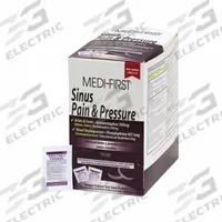 MEDI-FIRST Sinus and Allergy Reliever: Acetaminophen/Phenylephrine HCl, 250 Individual Doses, 500 PK (MPN 81913). Key specifications — Format: Tablet; Strength: Regular Strength; Manufacturer Part Number: 81913; Brand: MEDI-FIRST; Purpose: Nasal Decongestant; Unit Dose: Acetaminophen: 500 mg; Active Ingredient: Acetaminophen; Dose Package Type: Packets.