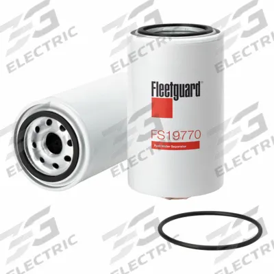FLEETGUARD Fuel Filter: Spin-On, 6 5/8 in Overall Lg, 3 11/16 in Outside Dia - Spin-On Fuel/Water Separators