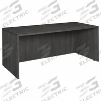REGENCY Credenza: Melamine, Ash Gray, 0 Pedestals, 0 Drawers, 71 in Overall Wd, 29 in Overall Ht (MPN LDS7124AG). Key specifications — Desktop Material: Melamine; Includes Modesty Panel: Yes; Kit Product Type: Credenza Shell; Desktop Color: Ash Gray; Brand: REGENCY; Frame Color: Ash Gray; Frame Material: Melamine; Product Type: Credenza Shell.