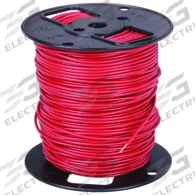 SOUTHWIRE Hookup Wire: 14 AWG Conductor Size, Red, 500 ft Overall Lg - Machine Tool Wires