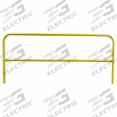 GARLOCK SAFETY SYSTEMS Guard Rail: 24 in x 24 in, 8 ft Overall Lg, 24 in Mounting Plate Wd - Handrail Lengths
