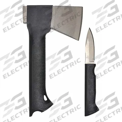 GERBER Axe Combo: 8 3/4 in Overall Lg, 23 3/5 oz Head Wt, Steel, Plastic - Hatchets