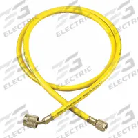 YELLOW JACKET Hose: 6 ft Lg, 45° Angle, Yellow, Rubber, Single Hose (MPN 22006). Key specifications — Brand: YELLOW JACKET.