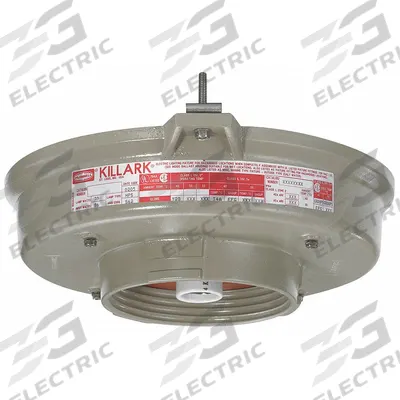HUBBELL KILLARK High Pressure Sodium Light Fixture: 6,300 lm, T2B Temp Code, 2500K, 70 W - Hazardous Location Light Tanks