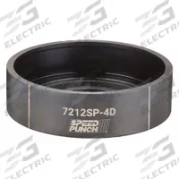 GREENLEE Knockout Die: 10 ga Sheet Metal Capacity (Steel), 4 in Nominal Size, Round, 7212SP-4D. Key specifications — attr63418: 7212SP-4D; attr63421: GREENLEE; attr63425: No; attr63427: Battery-Hydraulic; attr63430: Plastic.