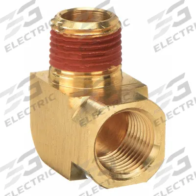 PARKER Metal Pipe Elbow: 90° Elbow, 1/2 in x 1/2 in - Threaded High-Pressure Pipe Fittings with Sealant