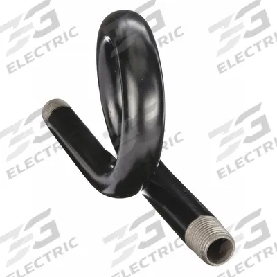 APPROVED VENDOR Pressure Gauge Siphon: Steel, 1/2 in NPT, 8 1/4 in Lg, 180° Coil - Pigtail Siphons