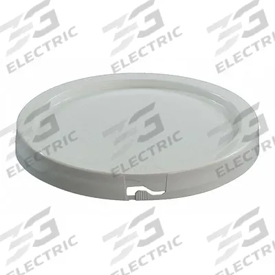 APPROVED VENDOR Pail Lid: Gasketed/Snap-On/Tear Tab, 8 1/2 in Overall Dia, White - Tear Tab Lids