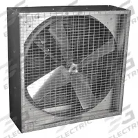 DAYTON Agricultural Exhaust Fan: Belt Drive, 36 in Blade, Ships Unassembled, Steel / Steel (MPN 44YU10). Key specifications — Brand: DAYTON; Assembly: Ships Unassembled.