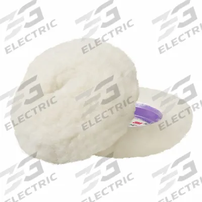 PERFECT-IT Low Lint Wool Pad: Pad, Unthreaded Center Hole, Wool, 4 in Outside Dia - Vehicle Compound Pads
