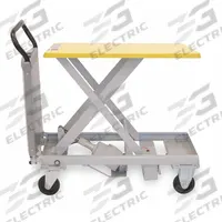 SOUTHWORTH Scissor Lift Table: Powered, 330 lb Load Capacity, 36 in L x 24 in W, Steel, Push Button (MPN PLM-150W). Key specifications — attr1377640: Sealed Lead Acid; attr1345487: Steel; attr1345523: SOUTHWORTH.