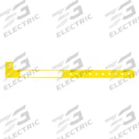 ID Wristband: No Legend, 10 in Overall Lg, 1 1/4 in Overall Wd, Plastic, Yellow, 500 PK (MPN CLS-PAO-34). Key specifications — attr1126094: Yellow.