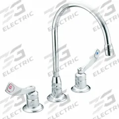 MOEN Gooseneck Bar Faucet: M-Dura, Brass, Widespread, Deck, 3 Mounting Holes, 2.2 gpm Flow Rate (MPN 8225). Key specifications — Series: M-Dura; Brand: MOEN.