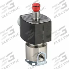 REDHAT Solenoid Valve: 3-Way, Configurable, 1/4 in Pipe Size, 24V DC, Explosion Proof/Watertight (MPN EF8314G30124/DCDD). Key specifications — Pipe Size: 1/4 in; Voltage: 24V DC; Brand: REDHAT; Coil Enclosure: Explosion Proof.