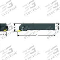 ULTRA-DEX USA Indexable Thread Turning Tool Holder (MPN 974-000-310)