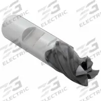 OSG Corner Chamfer End Mill: Carbide, TiAlN Coated, 4 Flute, 7/16" Mill Dia, 5/8" LOC, 0.02" Chf (MPN VG436-4375)