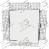 BABCOCK-DAVIS Access Door: 18 in Ht, 18 in Wd, Concealed Hinge, Plaster Bead Flange, Steel, White (MPN BIPK1818). Key specifications — Brand: BABCOCK-DAVIS; Hinge Type: Concealed; Metal Material Gauge: 16 ga (Frame); Mounting Location: Ceiling; Flange Type: Plaster Bead; Material: Steel.