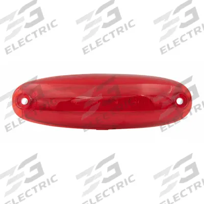 MAXXIMA Oval Clearance Marker P2/P3/PC Red: Clearance Light, LED, Oval, Surface Mount - Clearance Lights