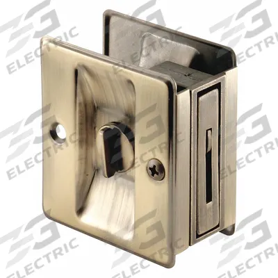 PRIME-LINE Combination Tray and Edge Pull: Unthreaded Holes, Brass, Silver - Pocket Door Pull Handle