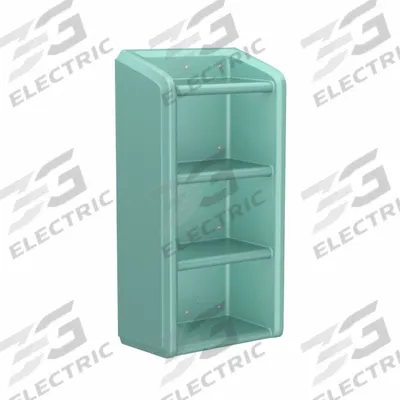 CORTECH Shelf/Step: Aqua, 49 in Overall Ht, 25 in Overall Wd, 14 in Overall Dp - Wall-Mounted Shelves