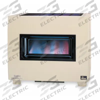 EMPIRE Gas Freestanding Floor Heater: Natural Gas, Visual Flame Cabinet, Unit-Mounted - Freestanding Vented Gas Floor Heaters