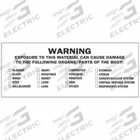 BRADY NFPA Label: 4 in Wd, 1 1/2 in Ht, Vinyl, -51°F – 176°F Temp Range, 50 PK (MPN 93800). Key specifications — Material: Vinyl.