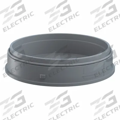 EVOSIGNAL Adapter: EvoSIGNAL Series, Gray, 120 mm Overall Wd, 120 mm Overall Lg - Surface-Mount Warning Light Bases